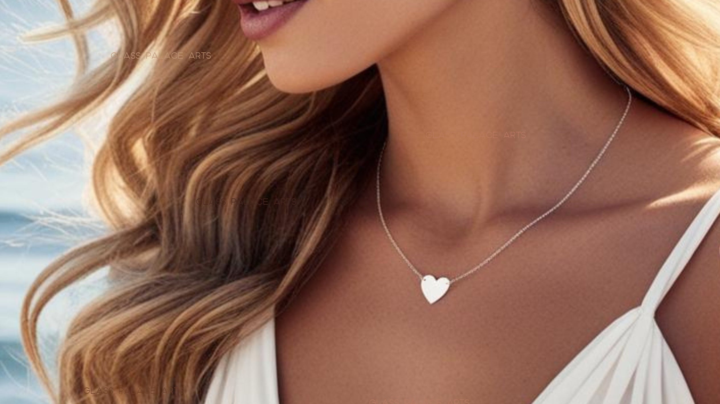 sterling silver heart necklace tiffany style look alike jewelry