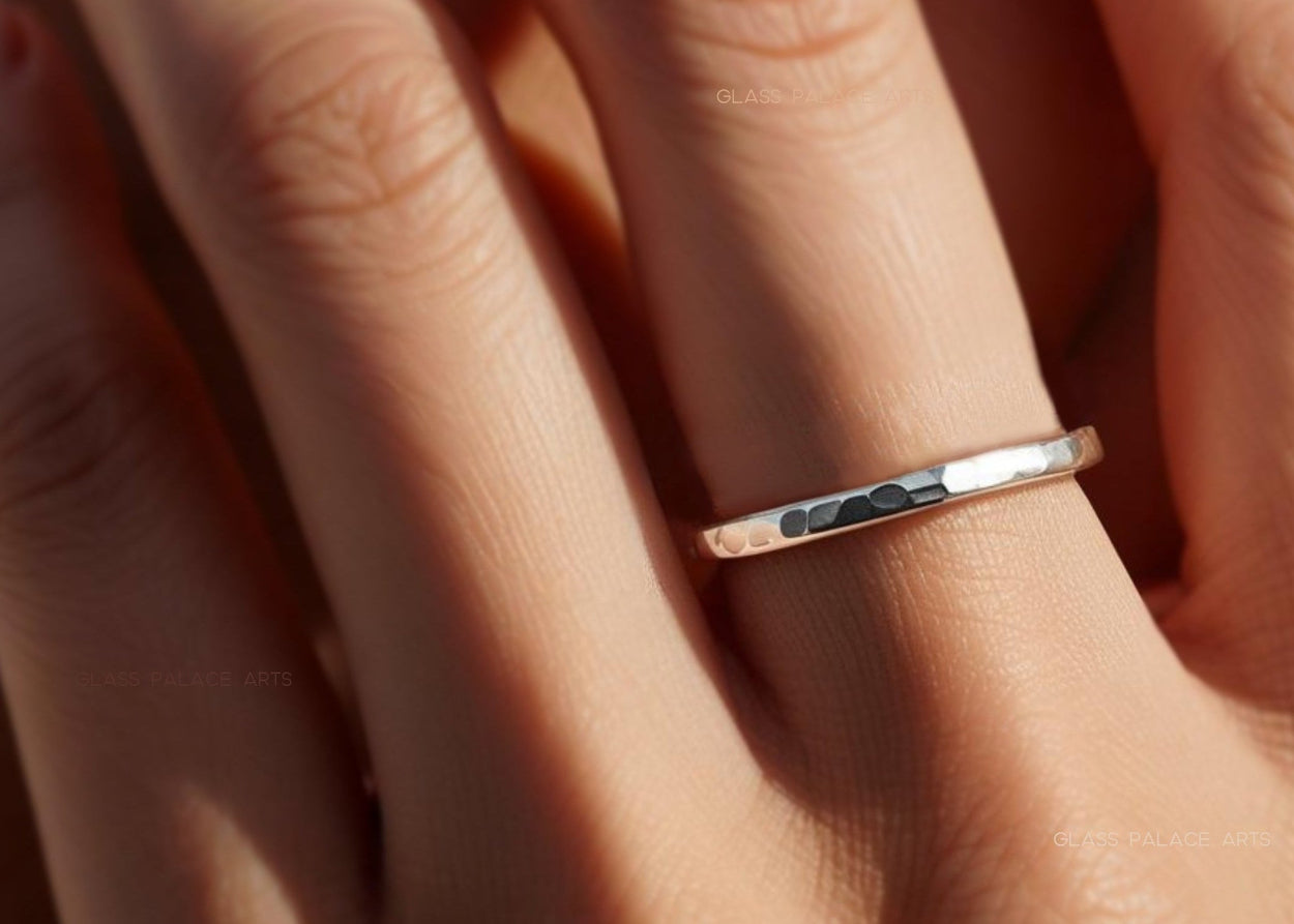 His And Hers Matching Couples Ring Set Sterling Silver - Matching Wedding Bands