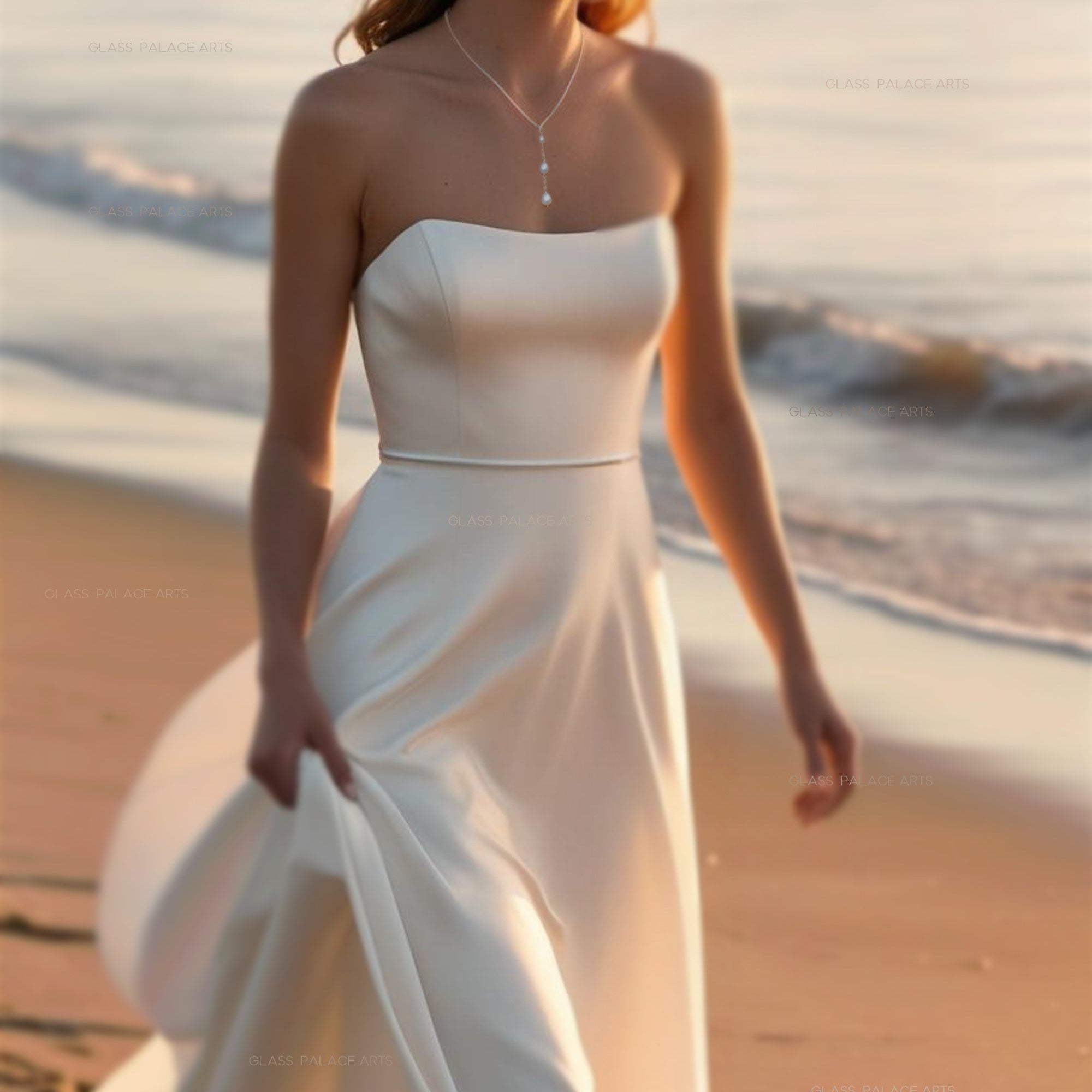 Freshwater Pearl Teardrop Necklace With Three Dainty Pearls