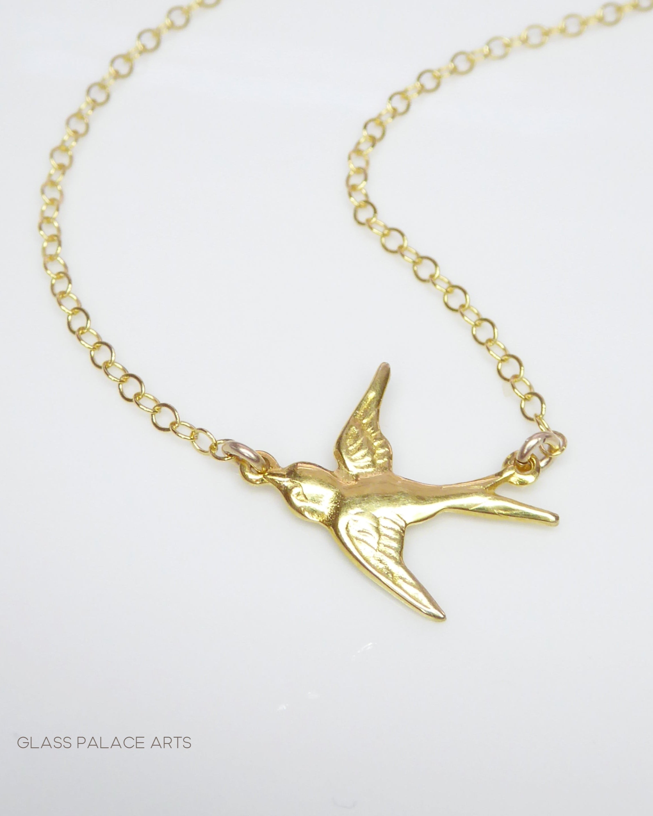 Sterling Silver Flying Bird Bracelet With Small Dove