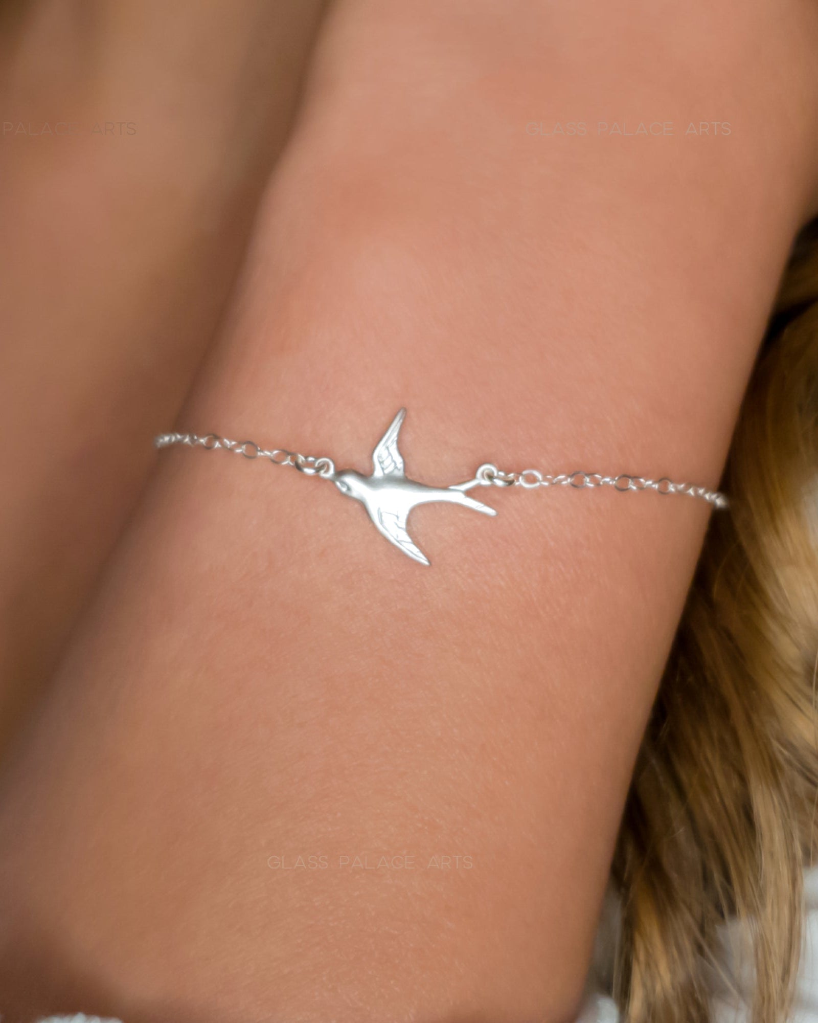 STERLING SILVER BIRD BRACELET