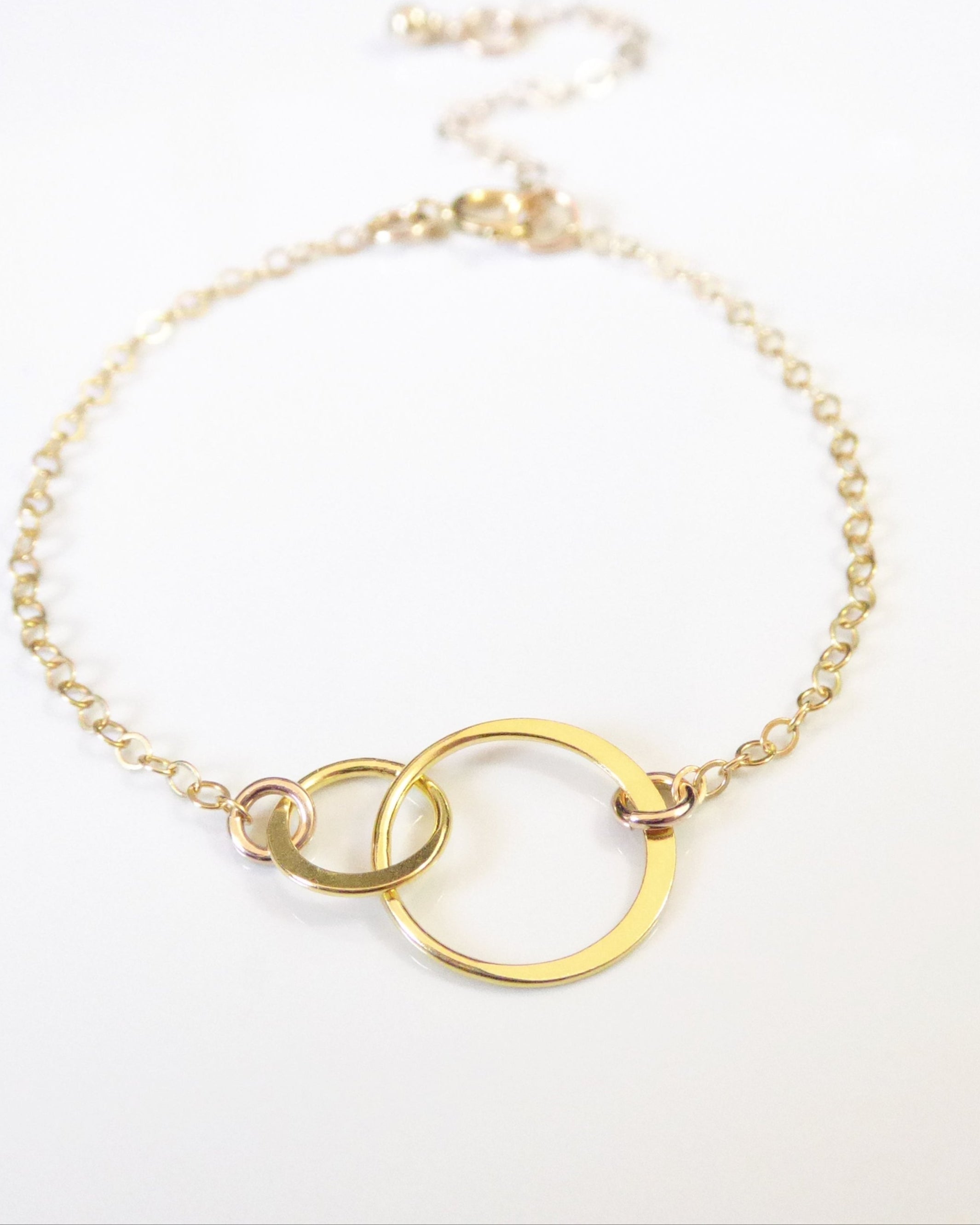 Sterling Silver Infinity Bracelet With Tiny Eternity Circles