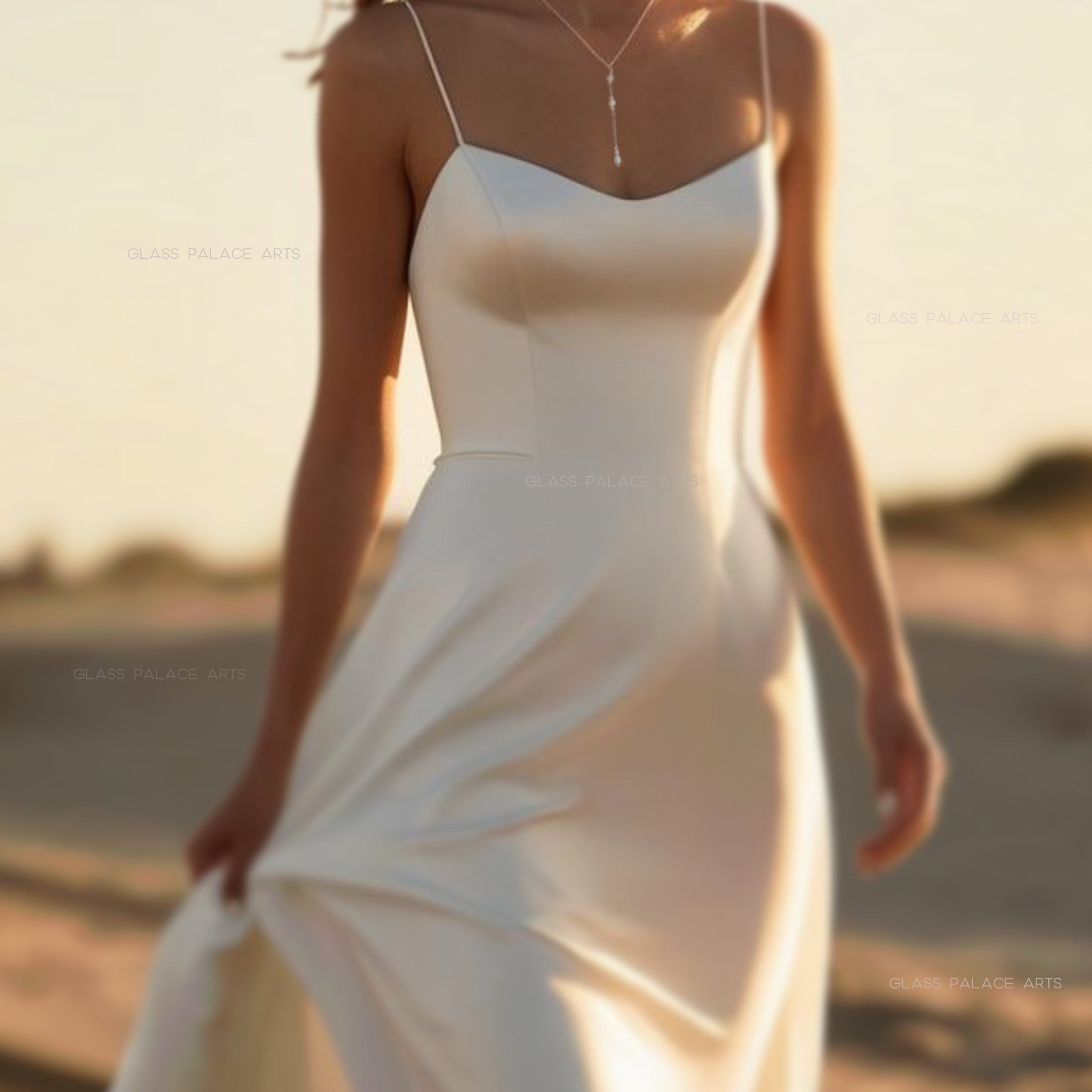 Dainty Freshwater Pearl Lariat Y Necklace ~ With Swarovski Crystals