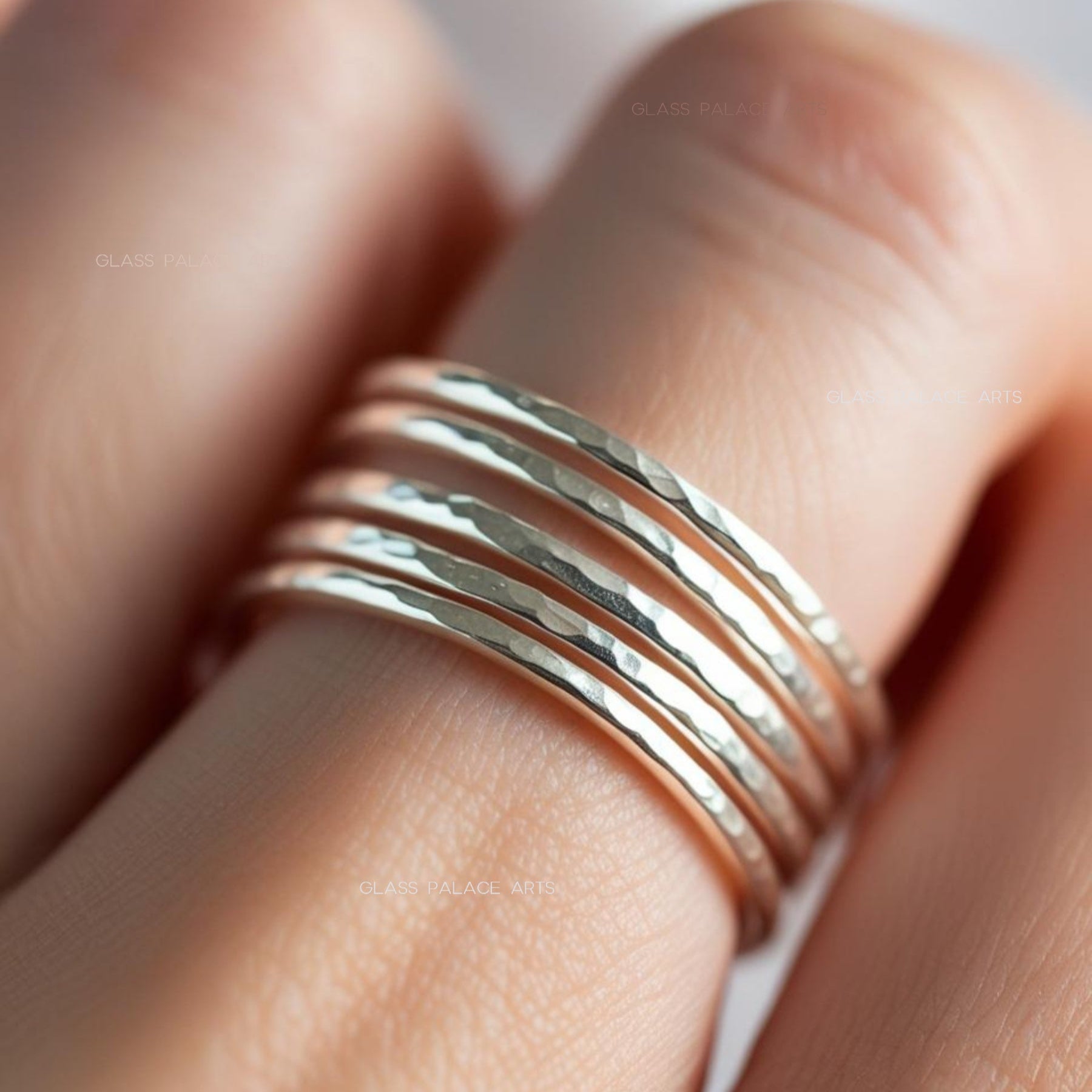 Sterling Silver Stacking Rings For Women 1 mm- Pinky, Thumb, or Midi Rings