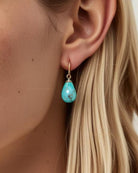 Sleeping Beauty Turquoise Teardrop Earrings