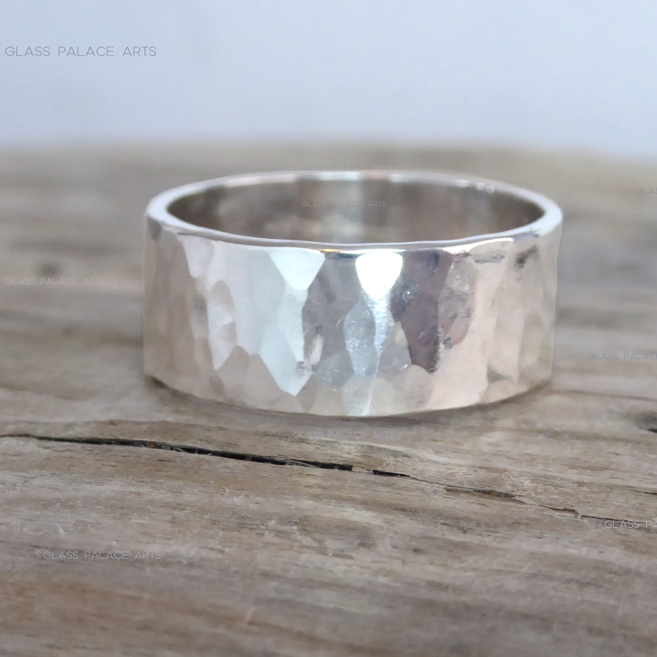 Thick Sterling Silver Wedding Band, 8mm Wedding Ring For Him Or Her - Unisex
