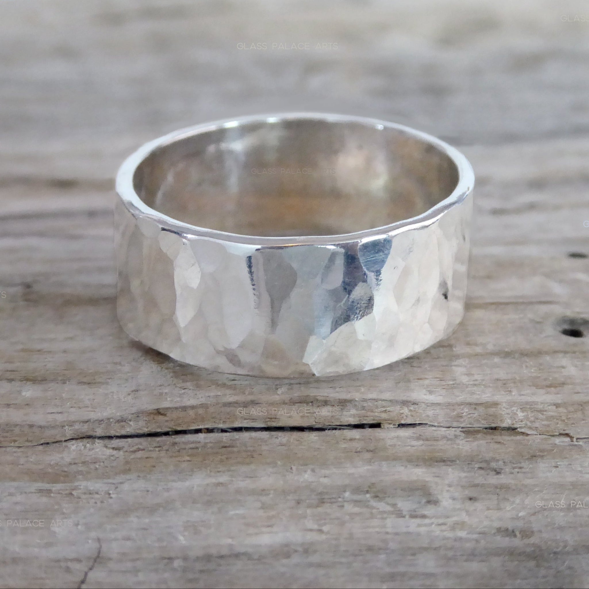 Thick Sterling Silver Wedding Band, 8mm Wedding Ring For Him Or Her - Unisex
