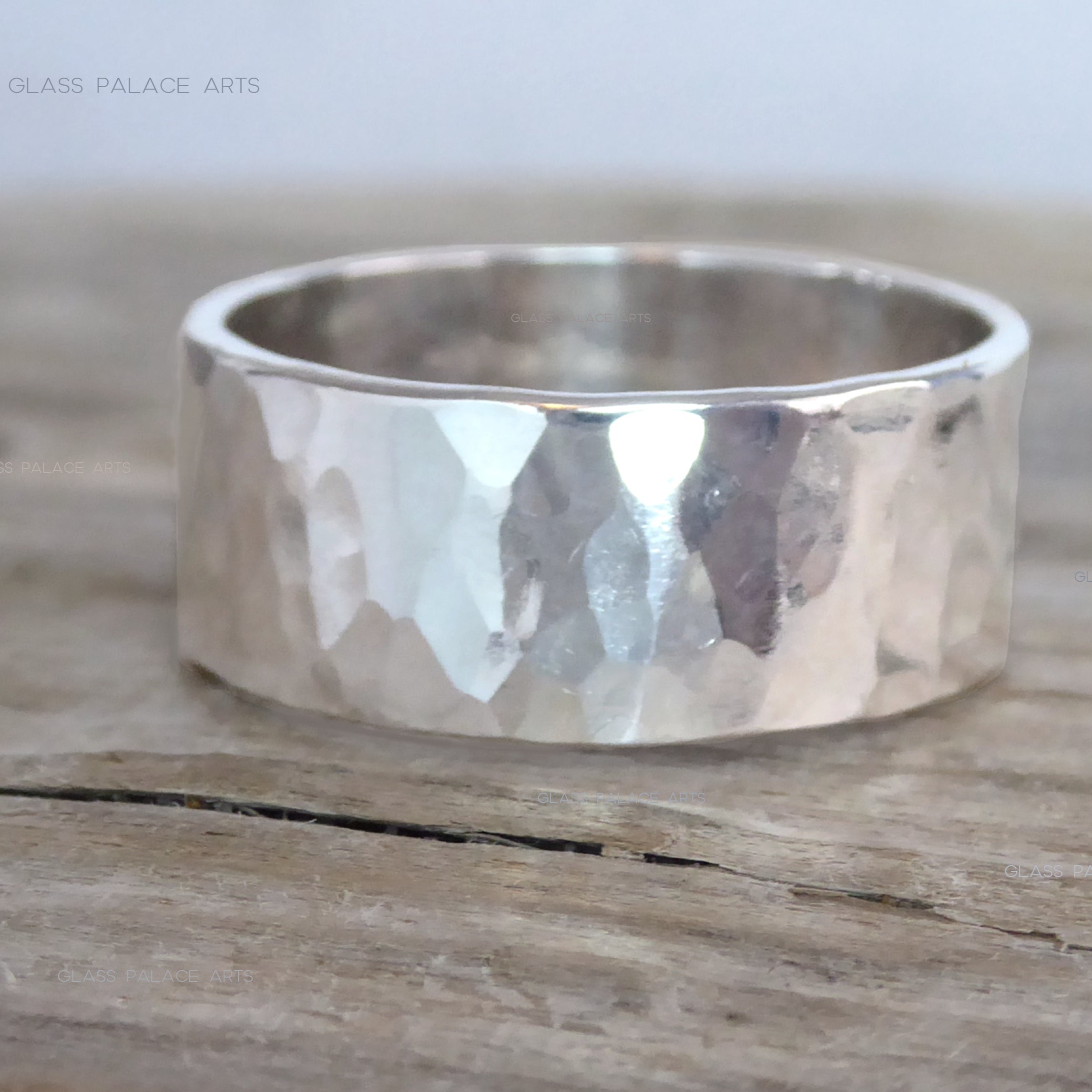 Thick Sterling Silver Wedding Band, 8mm Wedding Ring For Him Or Her - Unisex