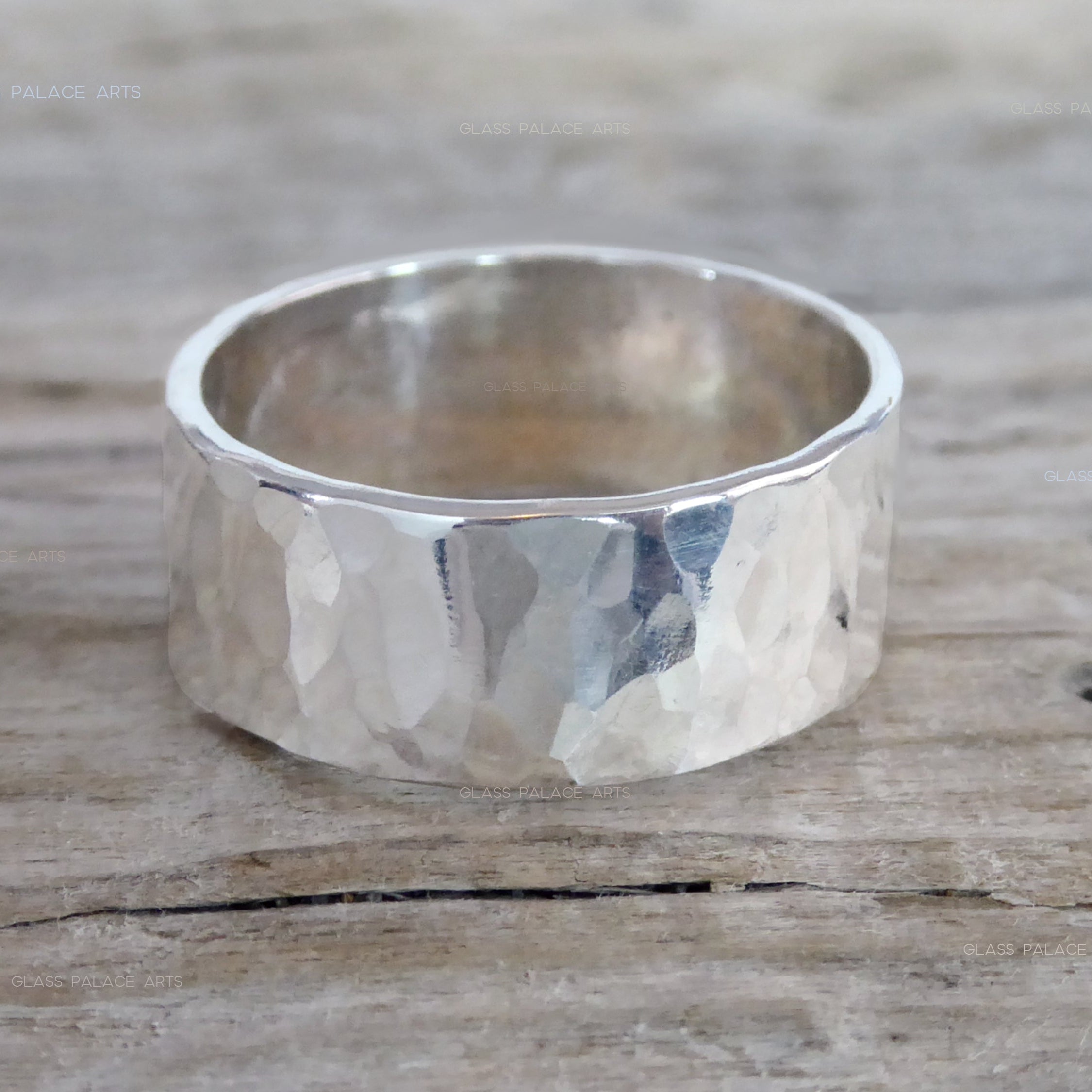 Thick Sterling Silver Wedding Band, 8mm Wedding Ring For Him Or Her - Unisex