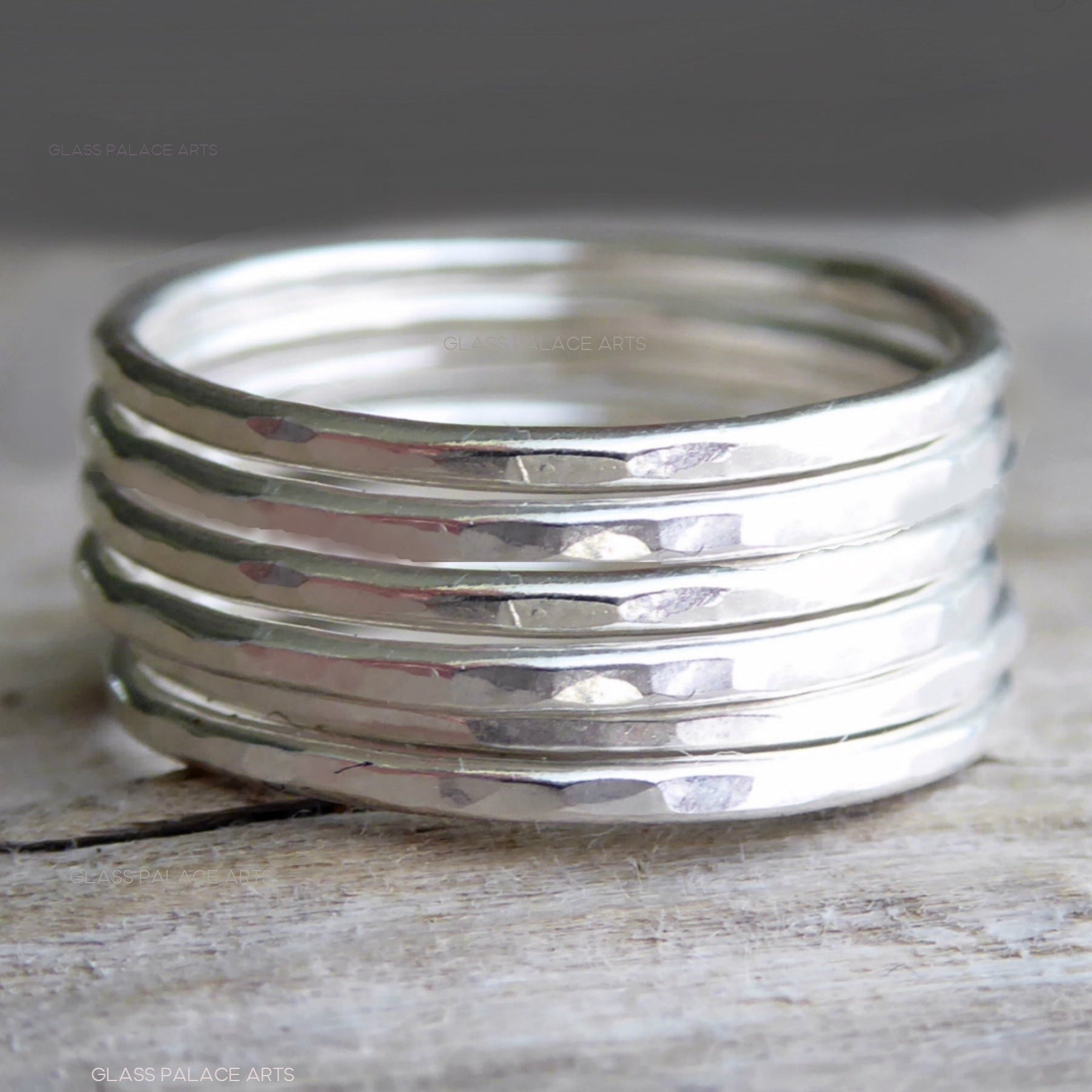 Sterling Silver Stacking Rings For Women 1 mm- Pinky, Thumb, or Midi Rings