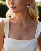 Freshwater Coin Pearl Earrings