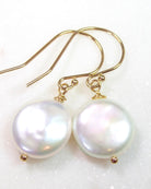 Freshwater Pearl Dangle Earrings For Women, Drop Real Pearl Earrings Wedding Gold, Silver Bridesmaid Jewelry, Sterling Silver, Rose Gold