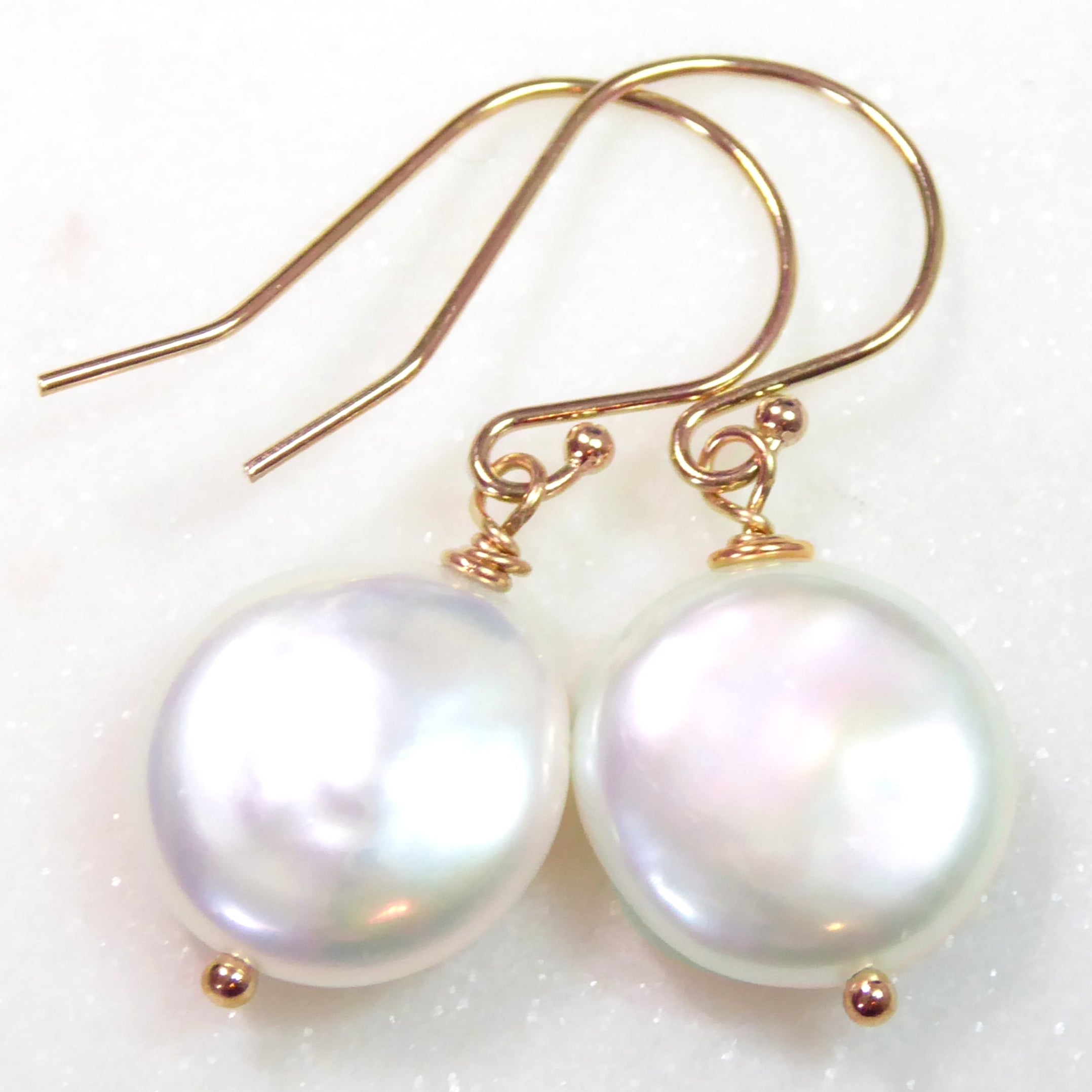 Freshwater Pearl Dangle Earrings For Women, Drop Real Pearl Earrings Wedding Gold, Silver Bridesmaid Jewelry, Sterling Silver, Rose Gold
