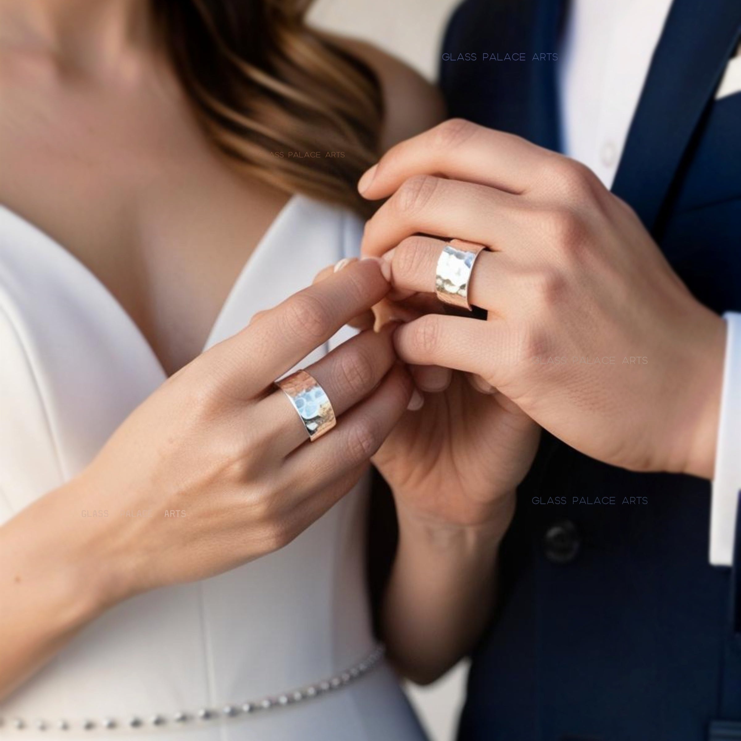 Thick Sterling Silver Wedding Band, 8mm Wedding Ring For Him Or Her - Unisex