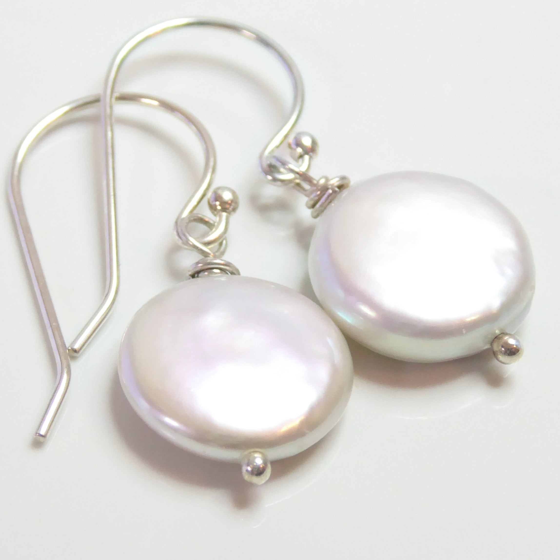 Freshwater Coin Pearl Earrings