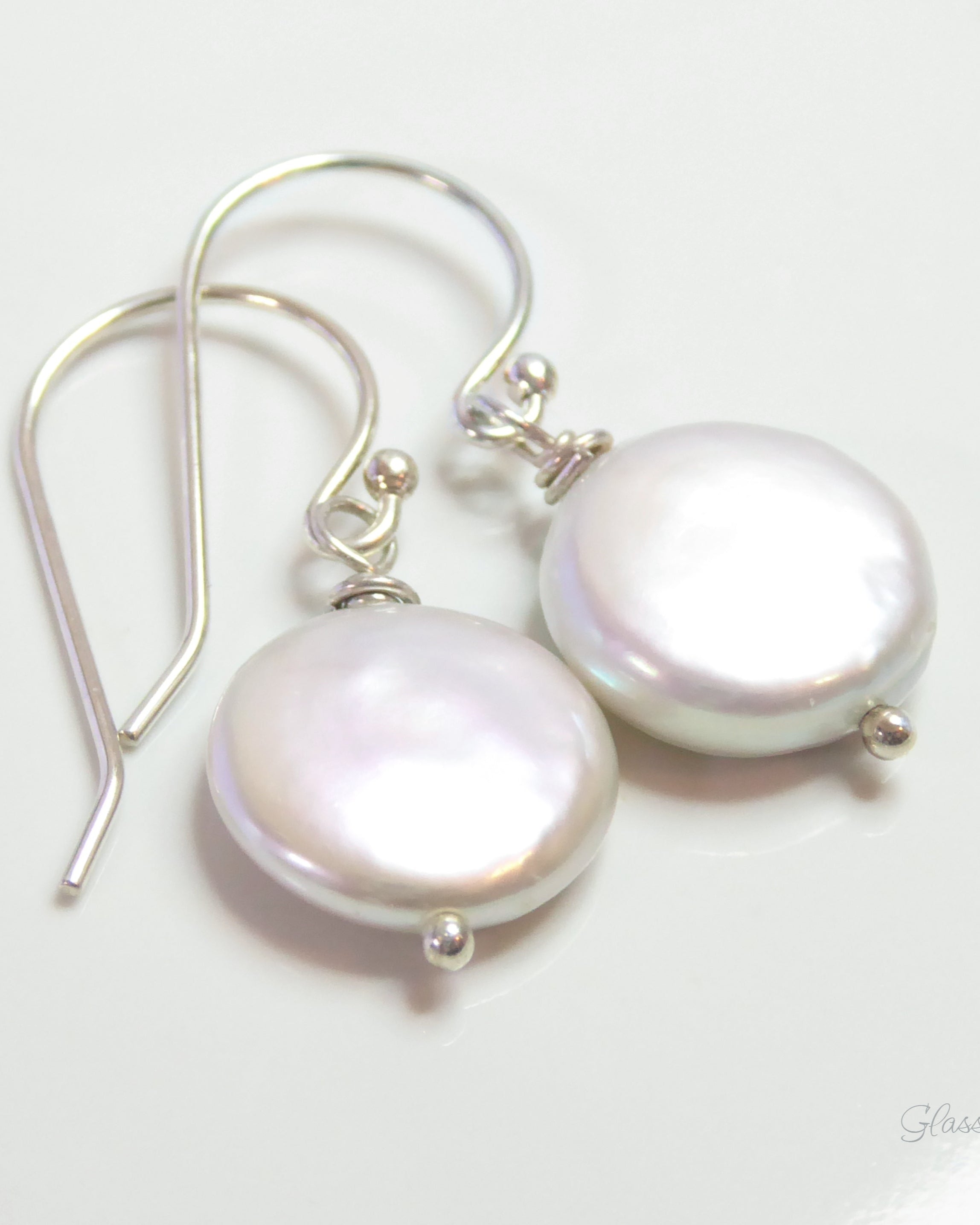 Freshwater Coin Pearl Earrings