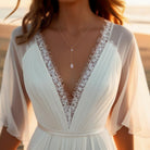 Freshwater Pearl Lariat Y Necklace With Teardrop Pearl Pendant