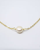 Small Freshwater Coin Pearl Choker Necklace For Women - Adjustable