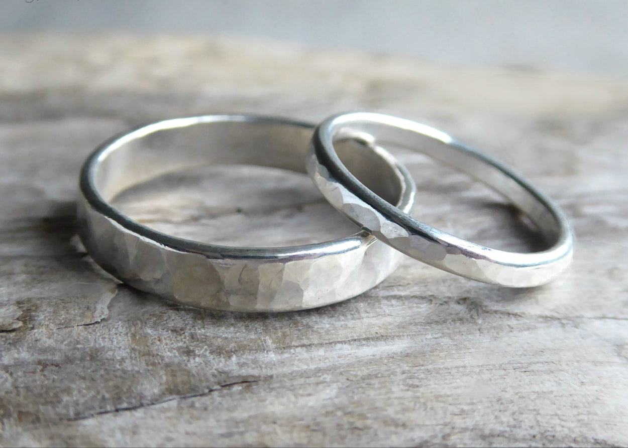 His And Hers Matching Couples Ring Set - Matching Wedding Bands