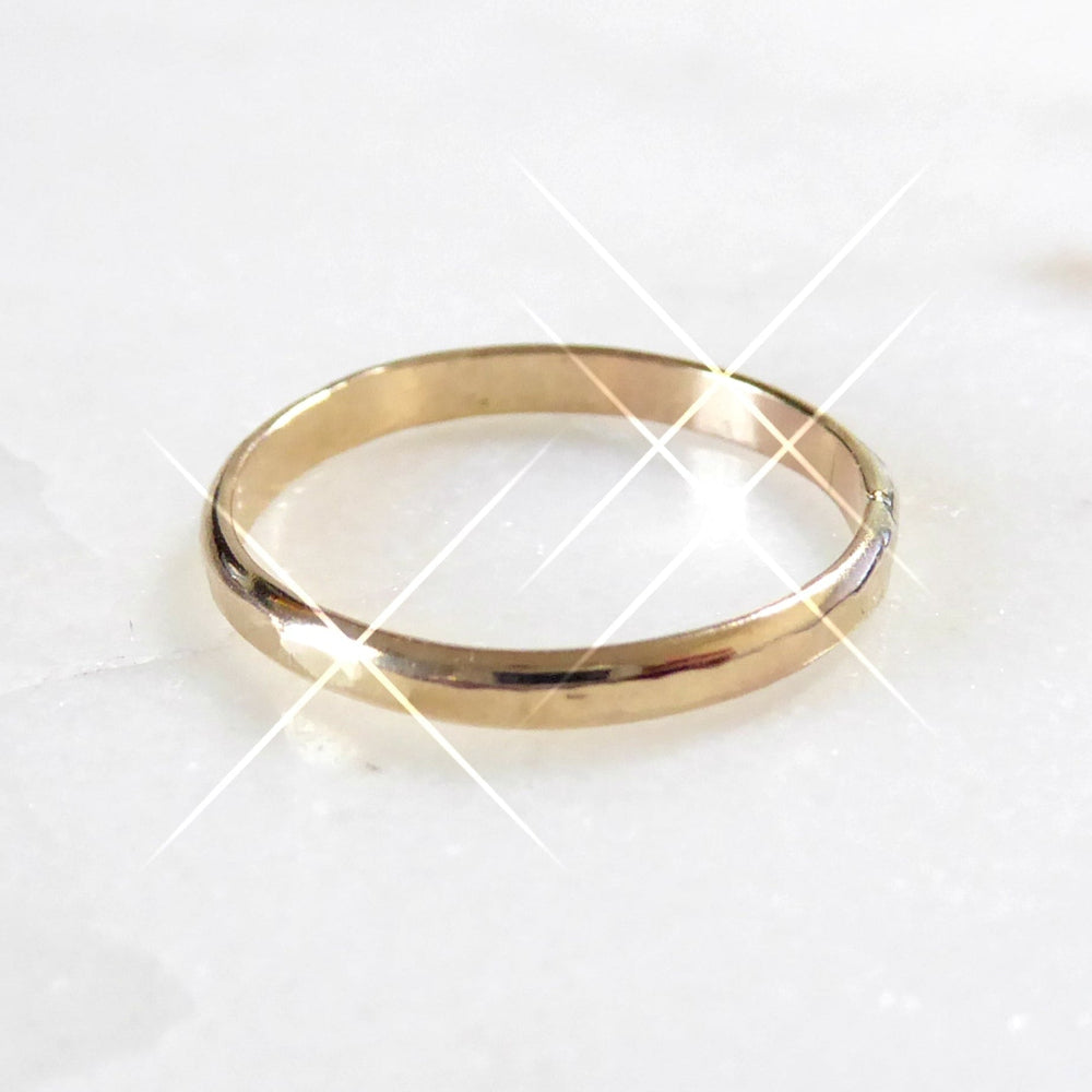His And Hers Couples Ring Set 14k Gold Fill, Matching Wedding Bands