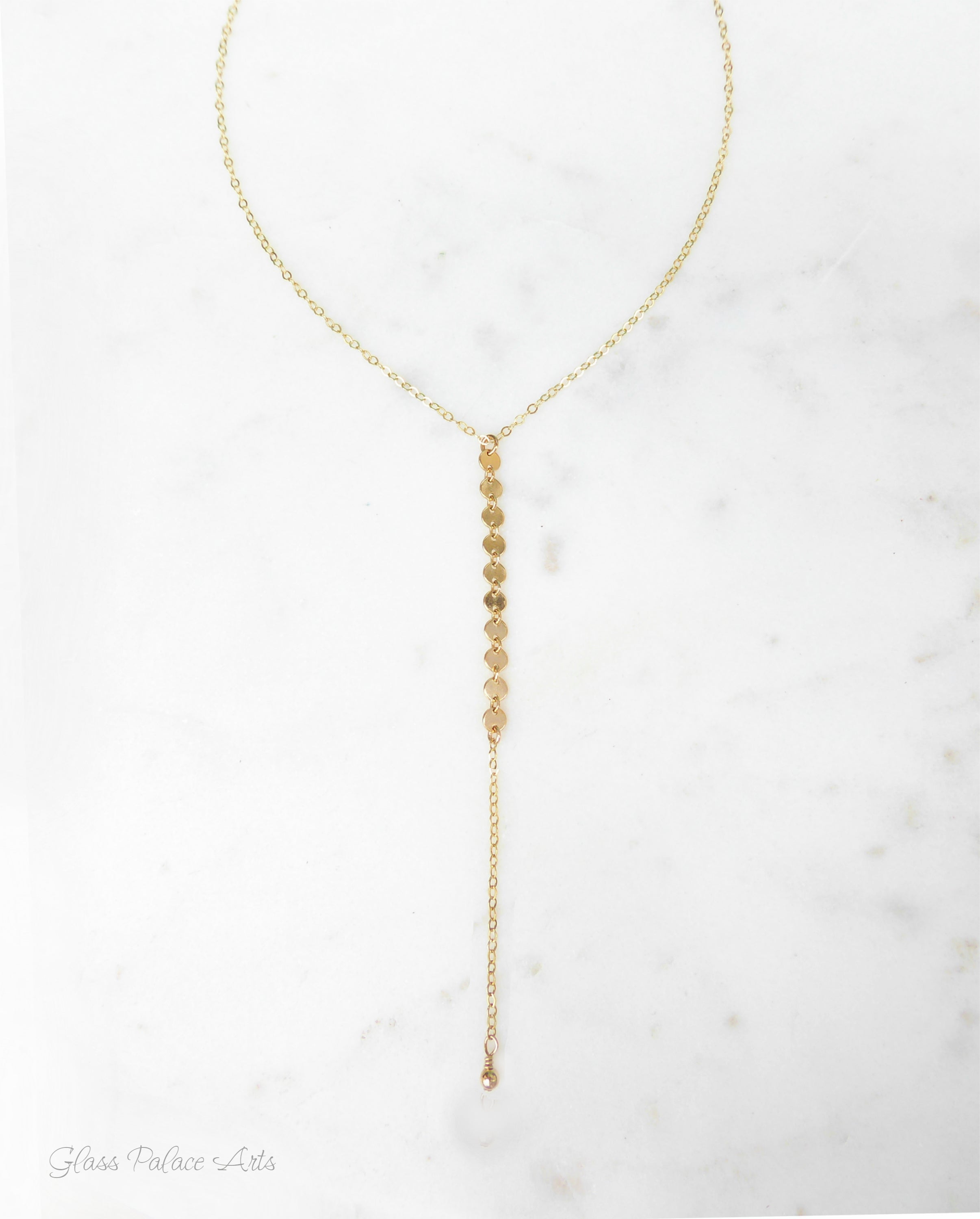 Long Chain Lariat Y Necklace For Women