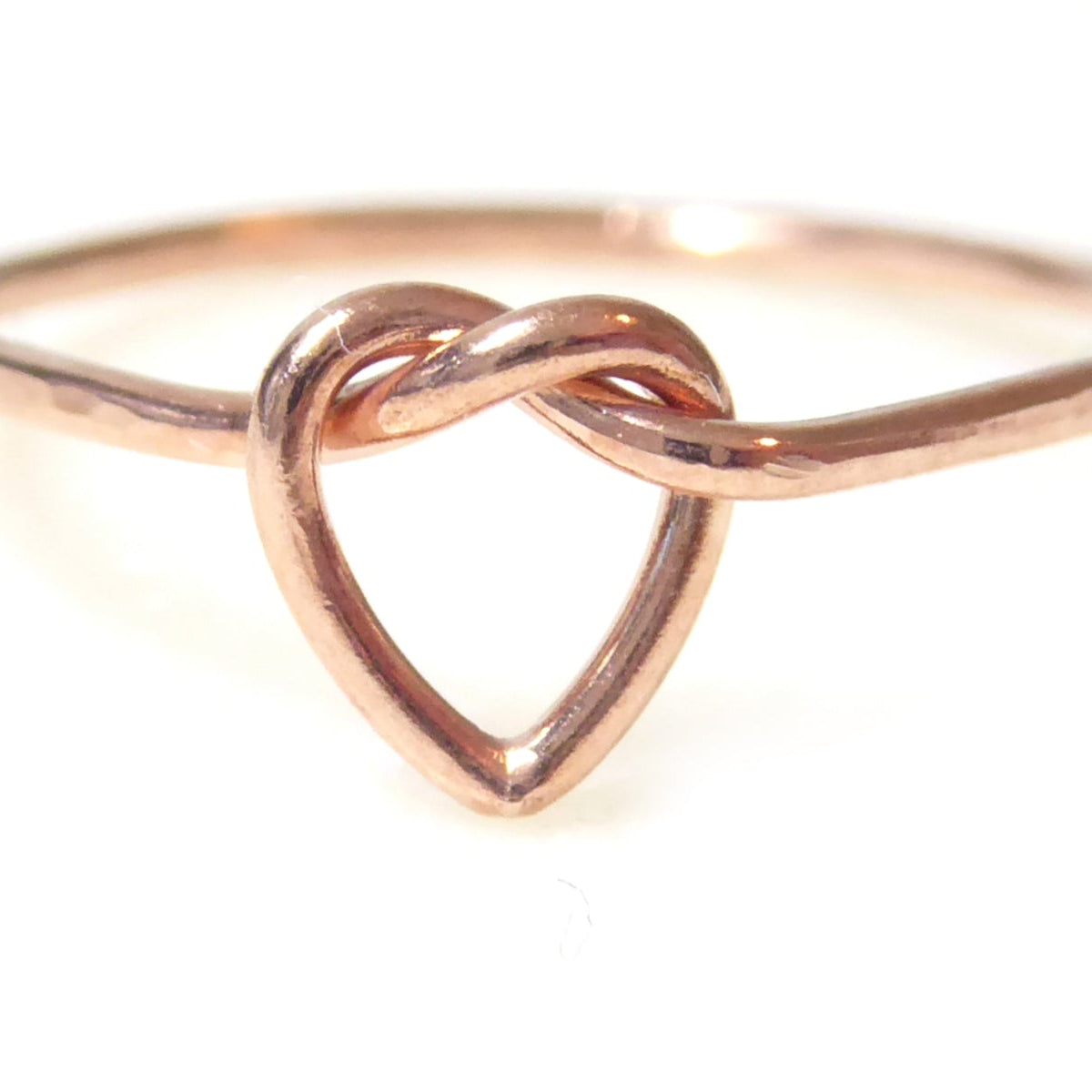 Heart Knot Ring For Women - "Tie the Knot" Sterling Silver, Rose Gold or 14k Gold Fill