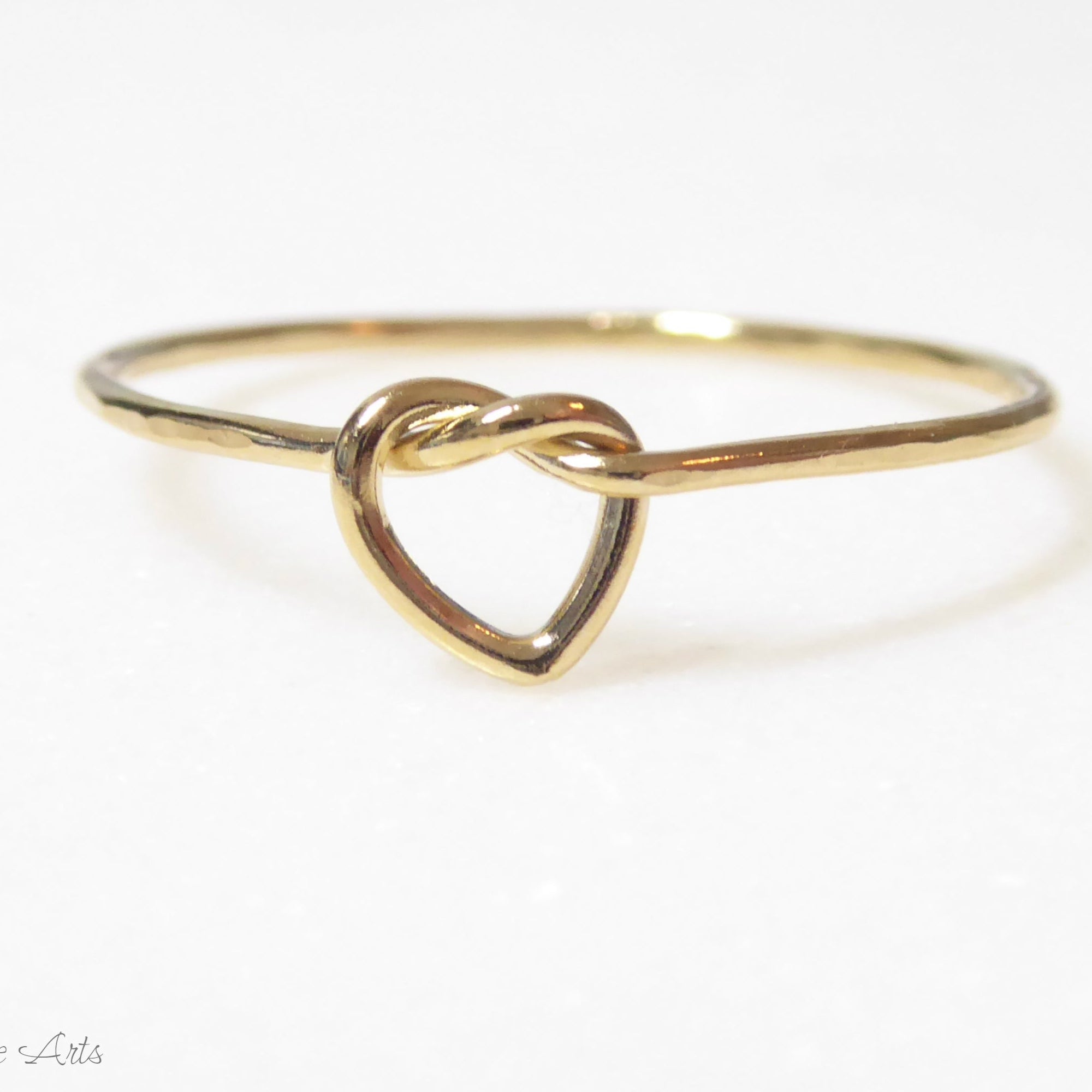 Heart Knot Ring For Women - "Tie the Knot" Sterling Silver, Rose Gold or 14k Gold Fill
