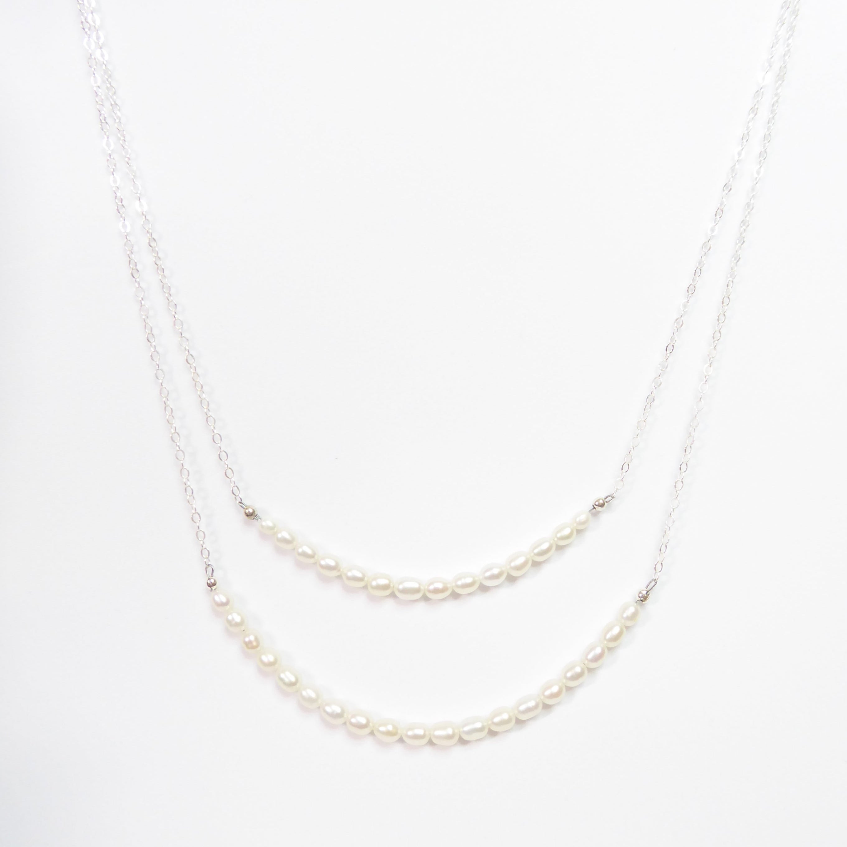 Freshwater Pearl Layered Multi Strand Necklace For Women