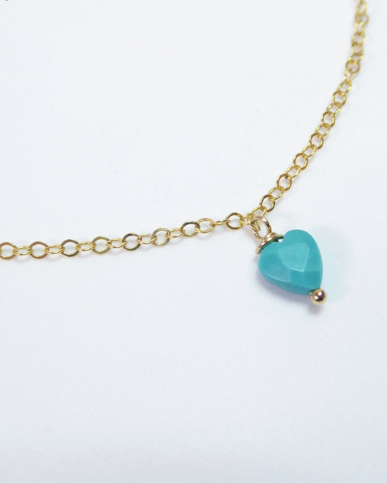 Turquoise Heart Charm Bracelet For Women- Adjustable