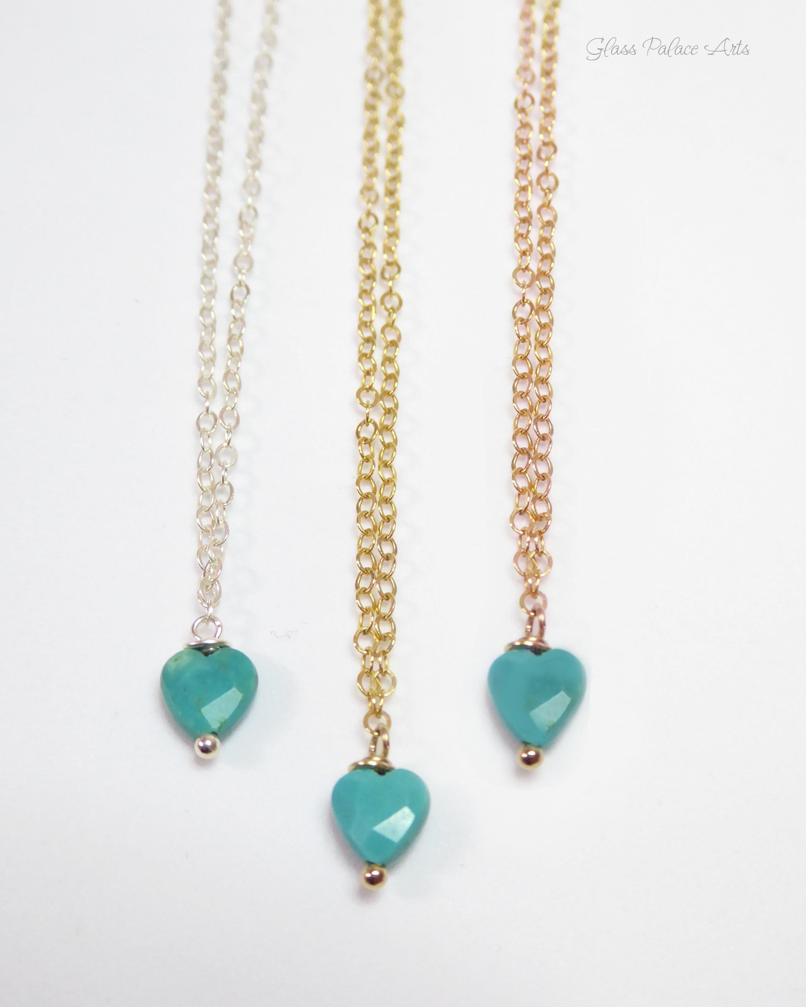 Turquoise Heart Charm Bracelet For Women- Adjustable