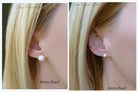 Freshwater Pearl Champagne Pink Stud Earrings
