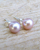 Freshwater Pearl Champagne Pink Stud Earrings
