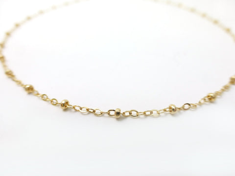 Gold Satellite Chain Necklace For Women