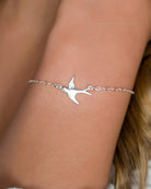 STERLING SILVER BIRD BRACELET
