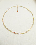 Dainty Multi-Color Gemstone Choker Necklace For Women