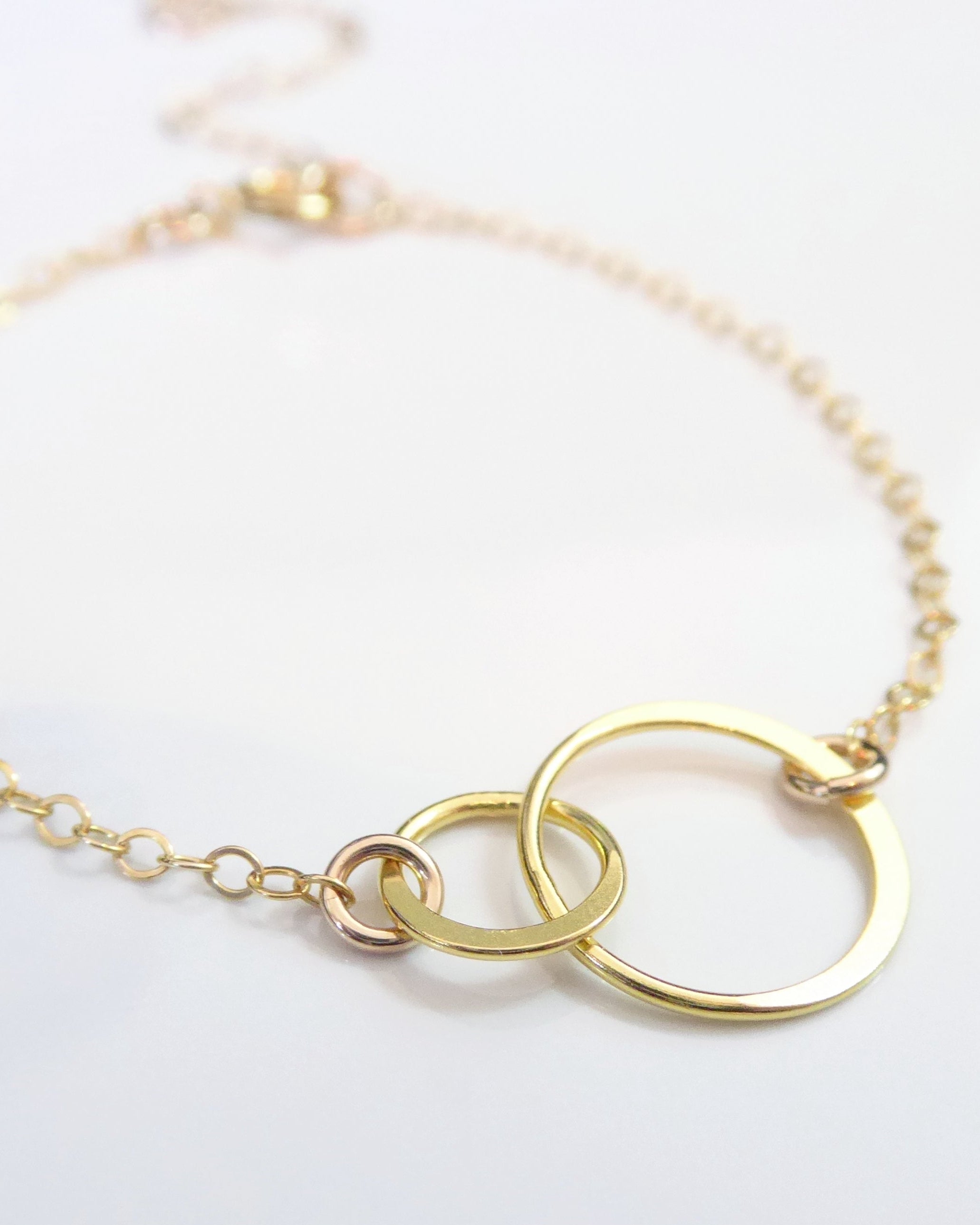 Sterling Silver Infinity Bracelet With Tiny Eternity Circles