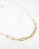 Gold Paperclip Chain Necklace
