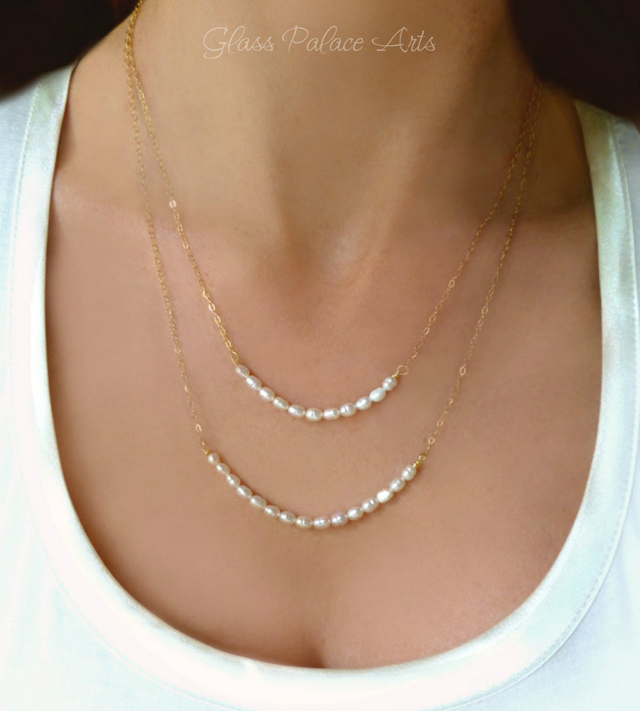 4.0-8.0mm Extra Long Multi Strand of Freshwater Cultured Pearl Necklac –  myseapearl