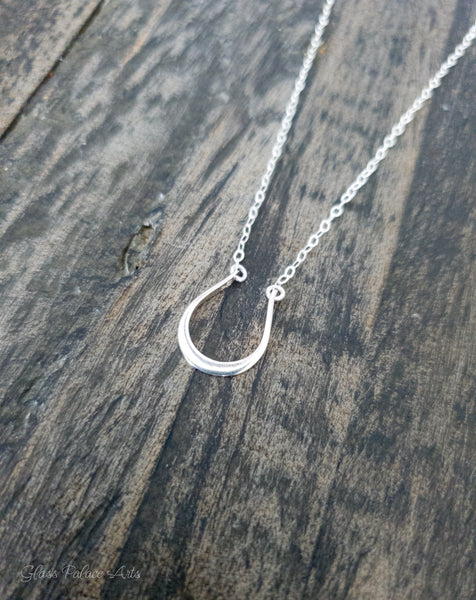 Sterling Silver Horseshoe Necklace For Women