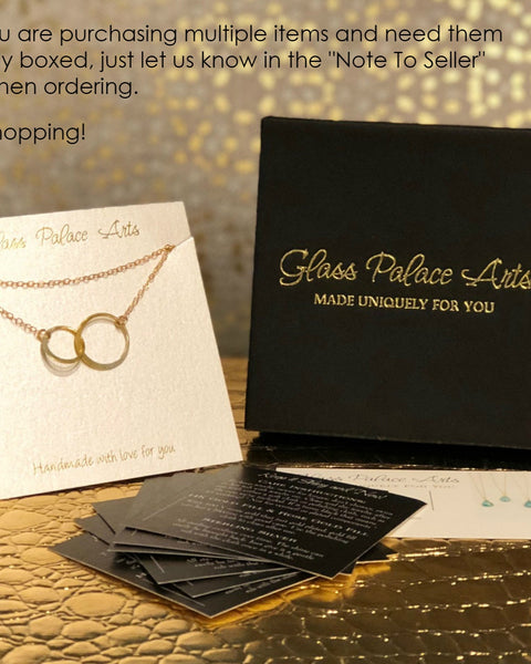 Simple Circle Necklace With Infinity Pendant - Sterling Silver, Gold, Rose Gold