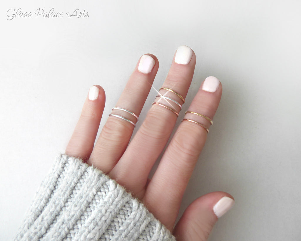 Midi rings deals rose gold