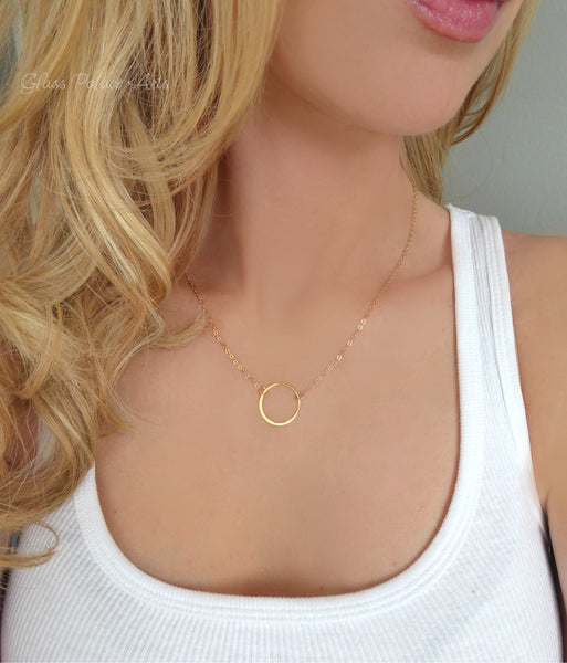 Infinity Circle Necklace For Best Friends