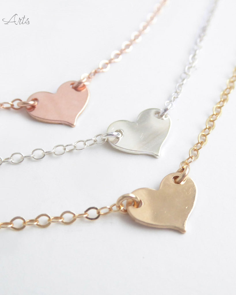 Gold Love Heart Necklace Chain Pendant Wedding Engagement Party Jewelry  Gift | eBay