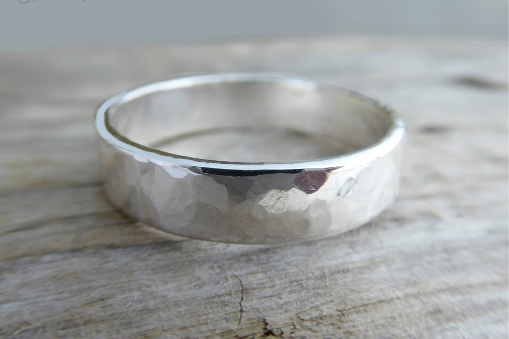 Bling Jewelry Sterling Silver Flat Wedding Band Ring Unisex 4mm Grey  5|Amazon.com