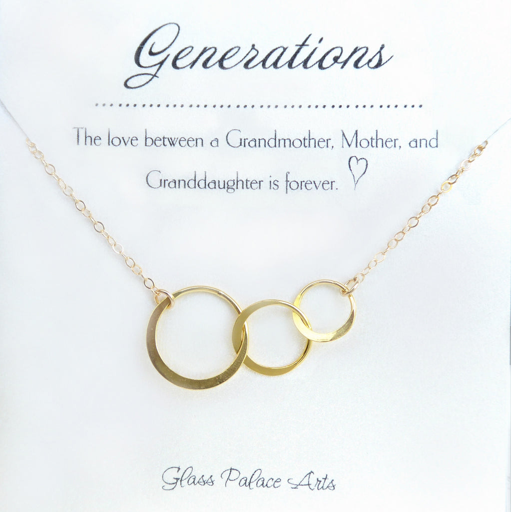 Mother Daughter Gift Necklace, Mother's Day Gift, Gifts for Mom, Mom  Necklace, 2 Interlocking Circles - Dear Ava