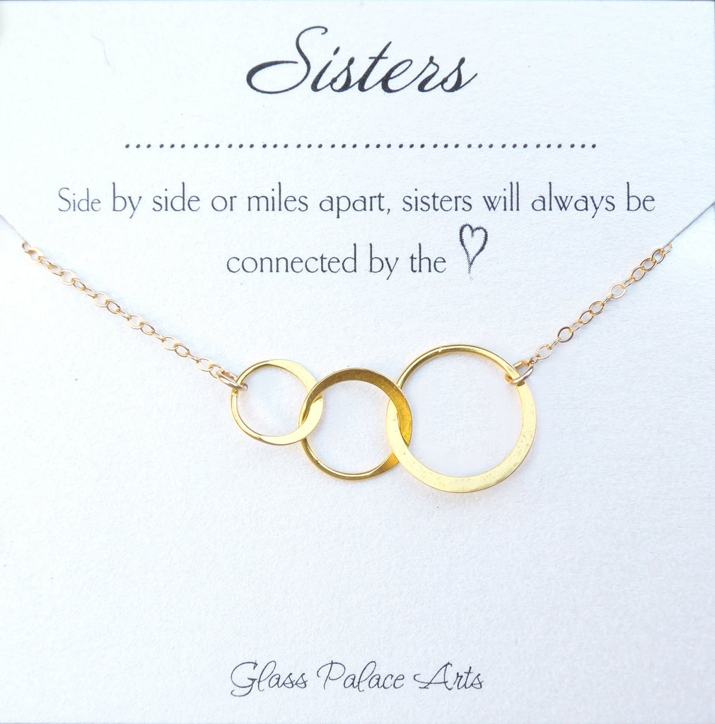 Three Sister Infinity Bracelet - Gold, Rose Gold or Sterling Silver