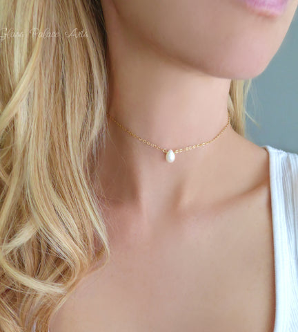 Personalized Initial Choker Necklace For Women