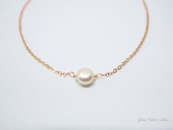 Freshwater Pearl Choker Necklace For Women Adjustable