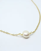 Small Freshwater Coin Pearl Choker Necklace For Women - Adjustable