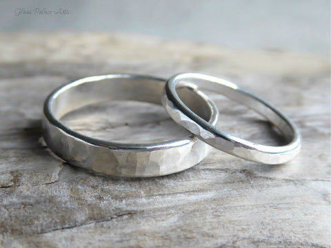 His And Hers Matching Couples Ring Set - Matching Wedding Bands